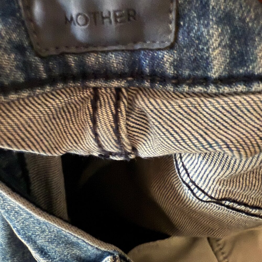 Mother The Tomcat High-Rise Distressed Jeans Size 28 Blue - Picture 8 of 8